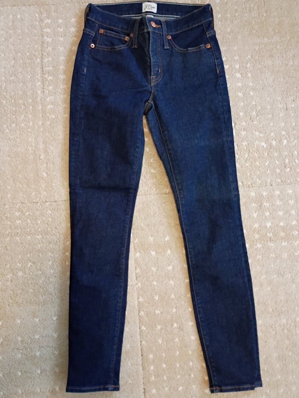 Vintage J Crew 9" mid-rise toothpick jean in Classic Rinse